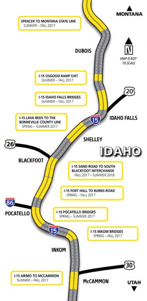 I-15 Project Map