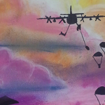 Aero art paratroopers