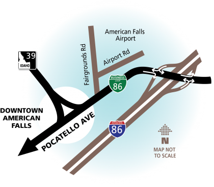 American Falls Map