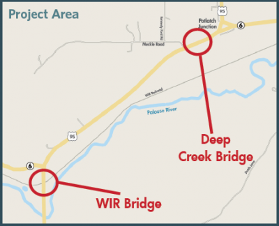 US-95: Potlatch Bridges Project Area