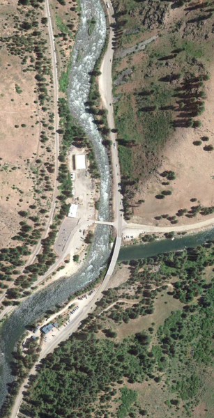 Aerial view of the ID-55/Banks-Lowman intersection