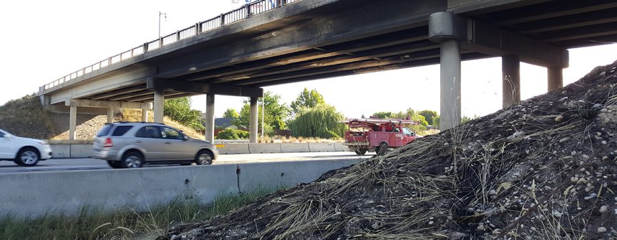 Damaged Cloverdale overpass