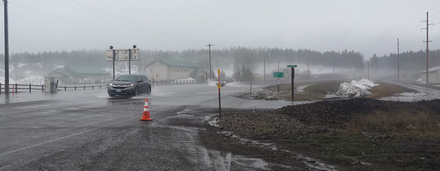 Flooding on ID-55 near New Meadows