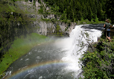 Upper Mesa Falls in Eastern Idaho