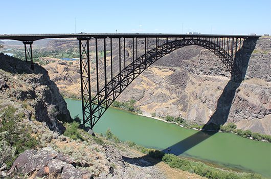 Image of the Perrine Bridge near Twin Falls