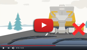 Video: How to drive around a Snow Plow