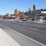 Photo of reconstructed US-95 in Bonners Ferry