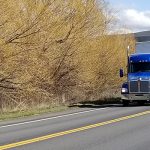 Photo of a truck on US-95 near Lapwai