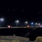 Image of the Perrine Bridge at night