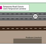 Graphic of N Canal project road closures