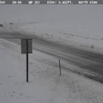 Snow blows south of Cottonwood on US-95