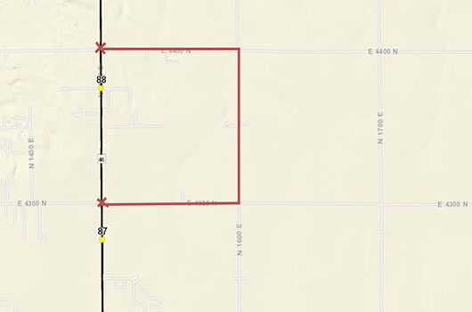 Image of ID-46 detour north of Buhl