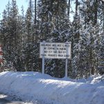 highway sign for avalanche risk