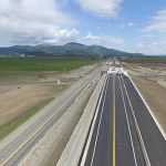 Railroad overpass for northbound traffic on ID-41 nearly complete