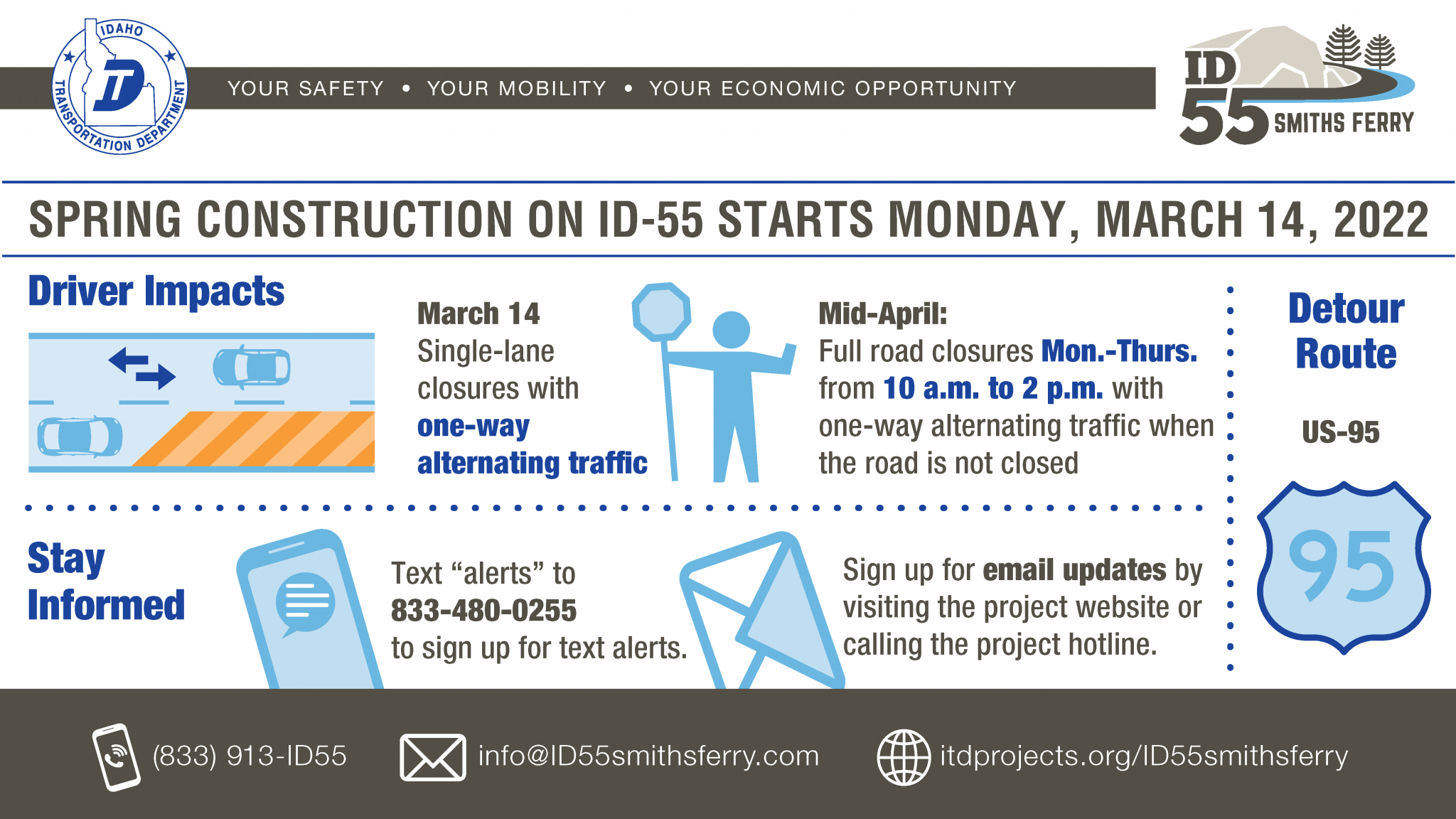 SH55 project at Smiths Ferry to resume construction March 14 Idaho