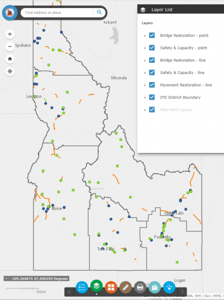 Dig Once Mapping Application