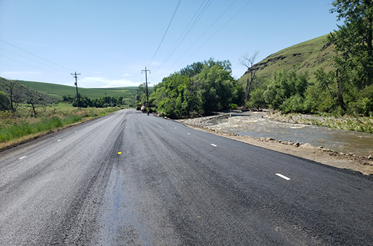 US-95 south of Lapwai reopened following repairs to flood damage