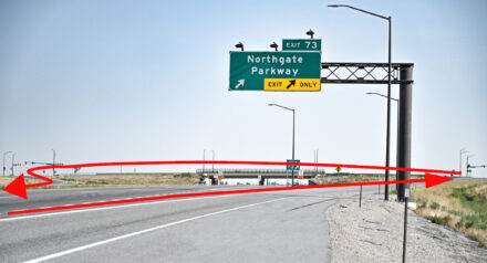 A highway sign that says "Northgate Parkway"