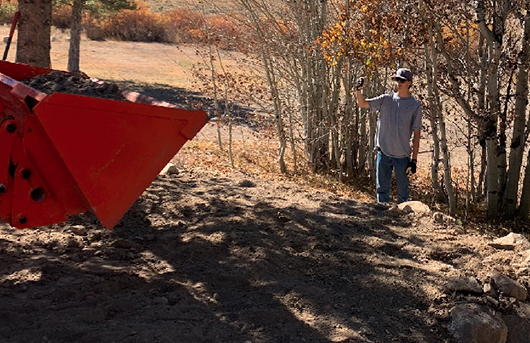 Carter Hickey provides improvements to Smiley Creek Airstrip near Galena Pass