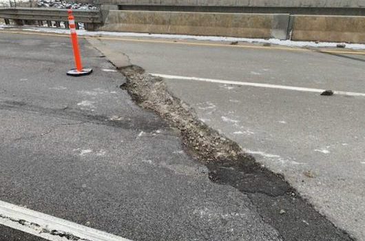 I-15 road surface breakup