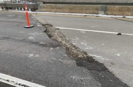 I-15 road surface breakup