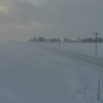 A snowy highway in East Idaho