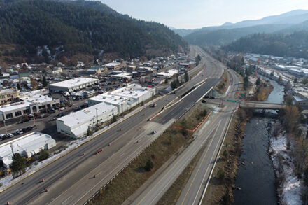 Aerial shot of finished construction last year.