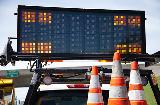 Cones in truck