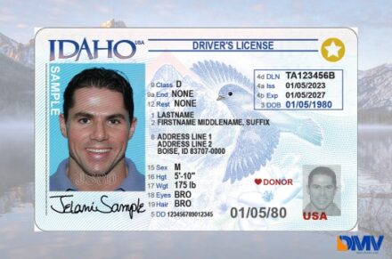 Man with brown hair, brown eyes, 5'10", 175lbs pictured on an Idaho Star Card, also known as "Real ID".
