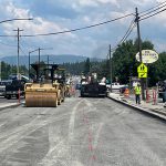 Paving operations in Bonners Ferry