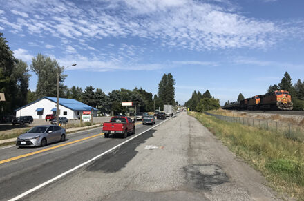 Heavy traffic on SH-53
