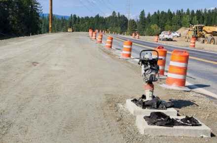 paving underway at US-95 McArthur Lake