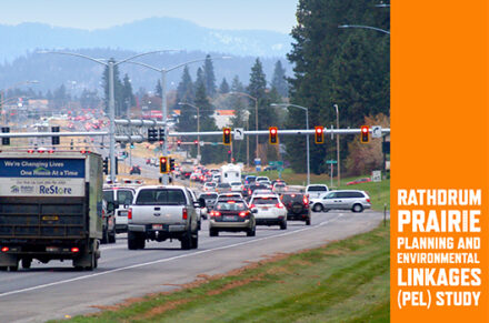Traffic congestion along US-95 in Coeur d'Alene