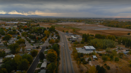 A drone view of SH-44 in Middleton.