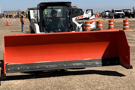 A skid steer loader.