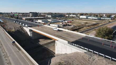 Bridge over railroad tracks