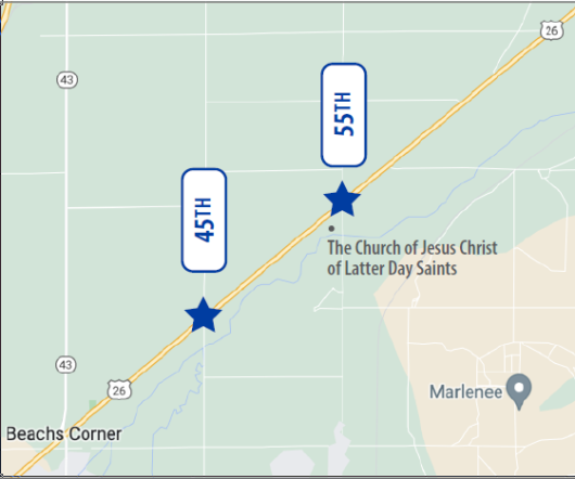 Public invited to provide input on intersection improvements to US-26/ 45TH Ave. & 55TH Ave.