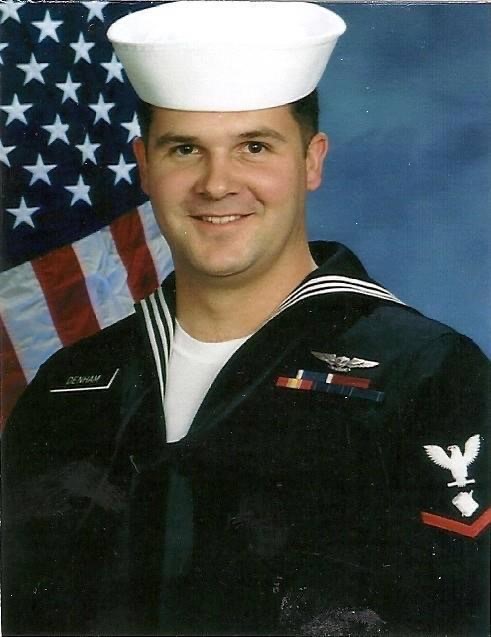 ITD employee Shawn Denham in his Navy uniform.
