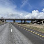 View of the Burley Interchange from the freeway