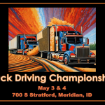 Idaho truck driving championship logo.