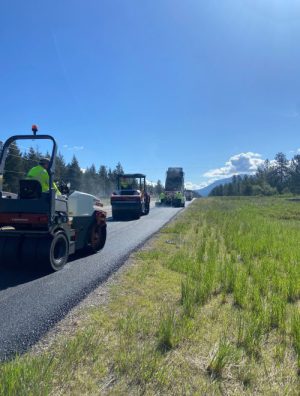 Paving operations on SH-54