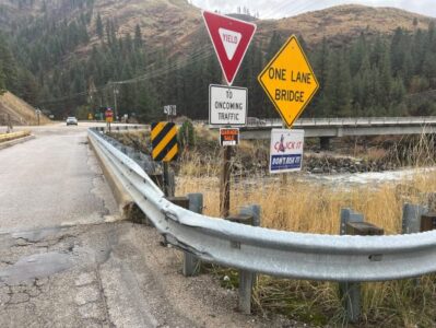 This is the intersection of SH-55 and Banks Lowman Road.