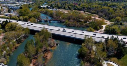 A bridge over the Boise River.