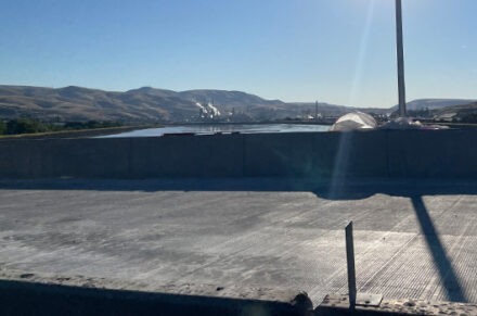 The new surface on the US-12 Clearwater Memorial Bridge.