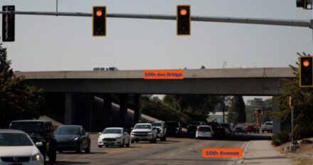 The 10th avenue overpass.