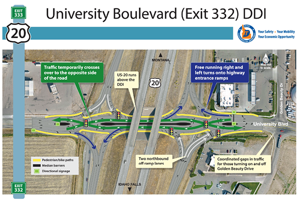 US-20 Exit 332 to re-open in Rexburg, expect continued construction