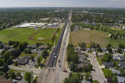 Aerial view of Eagle Road