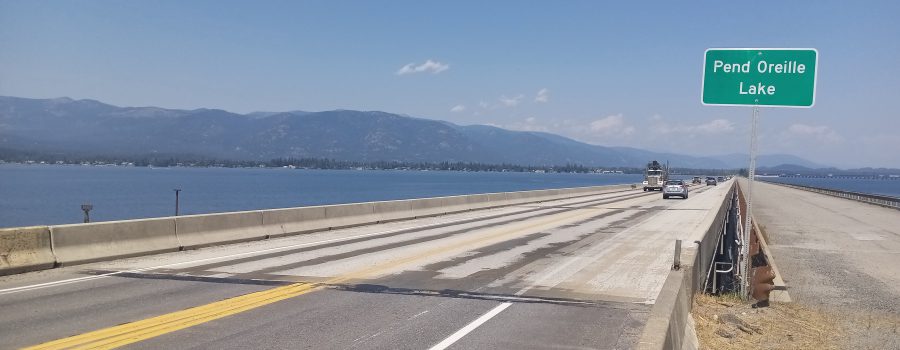 View of US-95 Long Bridge near Sandpoint