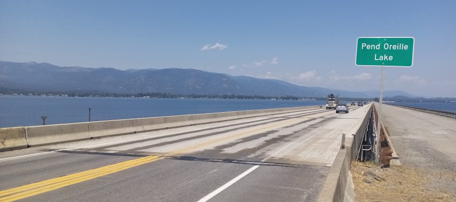 View of US-95 Long Bridge near Sandpoint