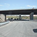 Photo of the new eastbound to northbound ramp